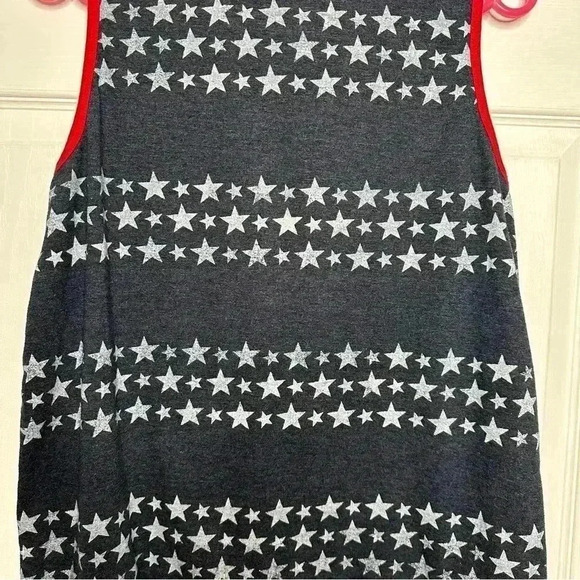 Faded Glory Muscle Shirt Tank Top America  / USA Red, White & Blue Size Large - Picture 12 of 16